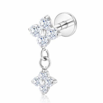 FLORIS gioiello per piercing in titanio F136 con filettatura interna