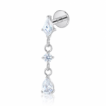 DEBORAH gioiello per piercing in titanio F136 con filettatura interna
