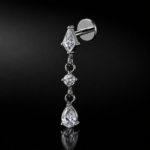 DEBORAH gioiello per piercing in titanio F136 con filettatura interna