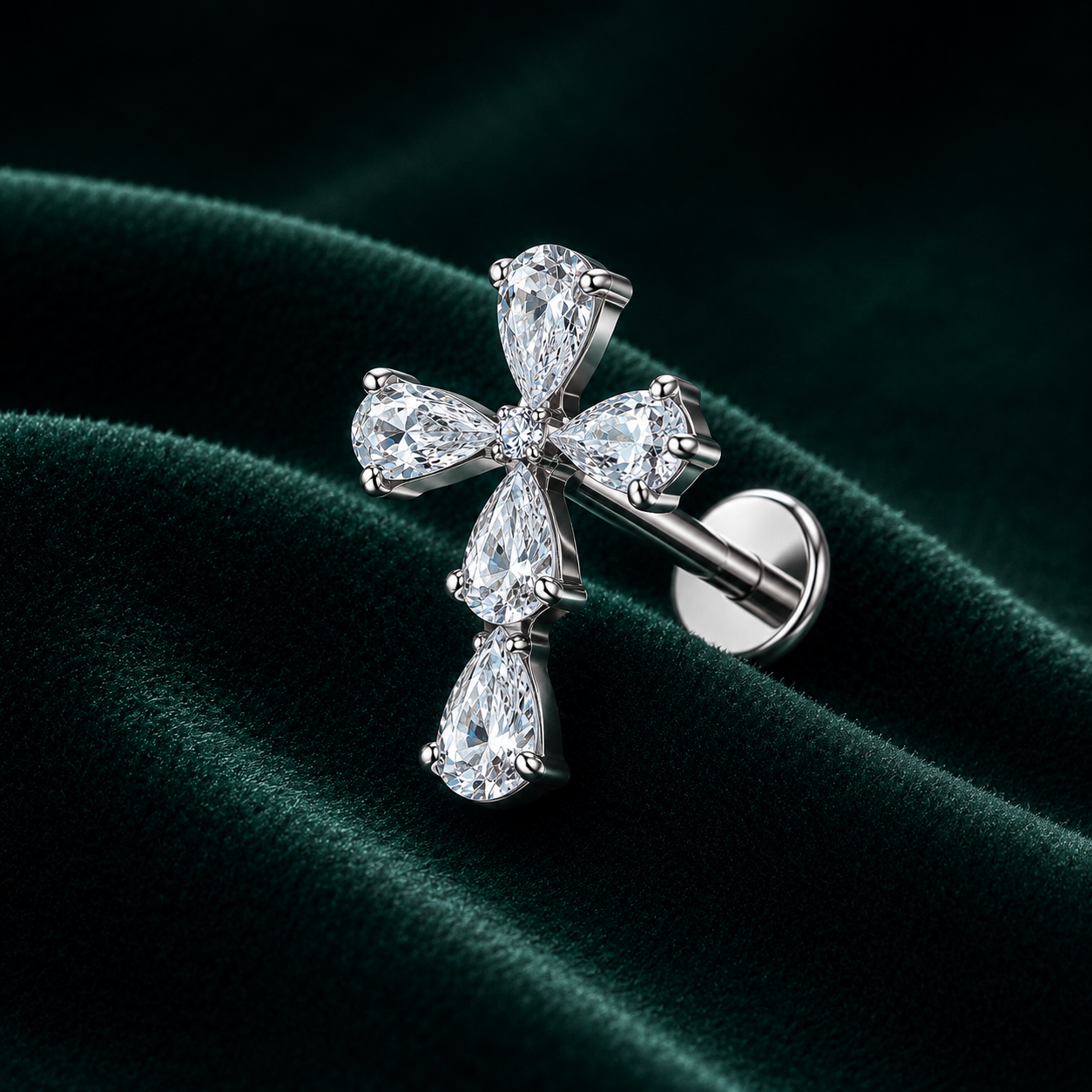 ELYSIA gioiello per piercing in titanio F136 con filettatura interna