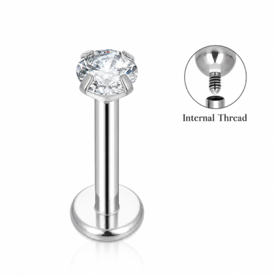 LUMEN gioiello per piercing in titanio F136 con filettatura interna