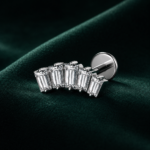 VALENZA gioiello per piercing in titanio F136 con filettatura interna