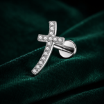 CRYSEN gioiello per piercing in titanio F136 con filettatura interna