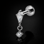 LYSEN gioiello per piercing in titanio F136 con filettatura interna
