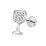 VINELLE gioiello per piercing in titanio F136 con filettatura interna