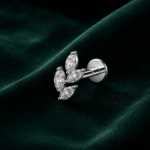 LYRIA gioiello per piercing in titanio F136 con filettatura interna