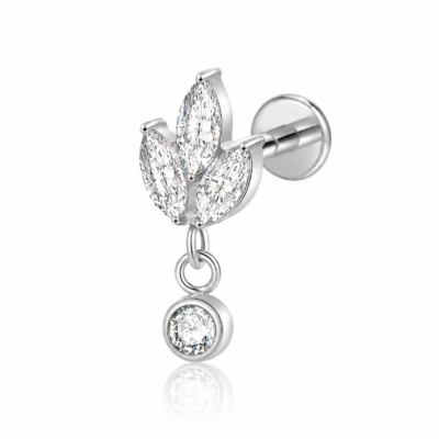 ARDEN gioiello per piercing in titanio F136 con filettatura interna