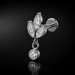 ARDEN gioiello per piercing in titanio F136 con filettatura interna