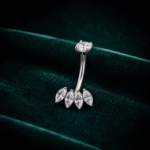LUNARIA gioiello per piercing in titanio F136 con filettatura interna