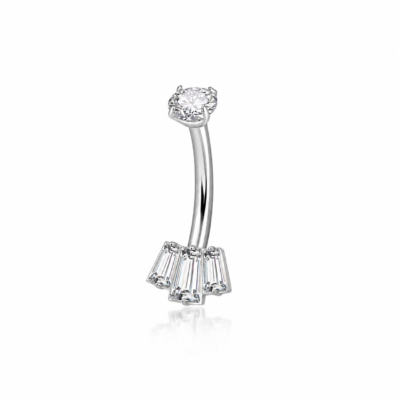 RADIANT gioiello per piercing in titanio F136 con filettatura interna