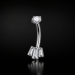 RADIANT gioiello per piercing in titanio F136 con filettatura interna