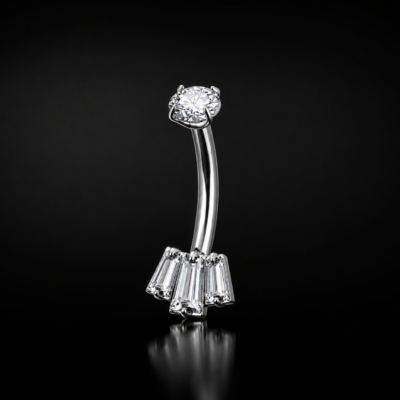 RADIANT gioiello per piercing in titanio F136 con filettatura interna