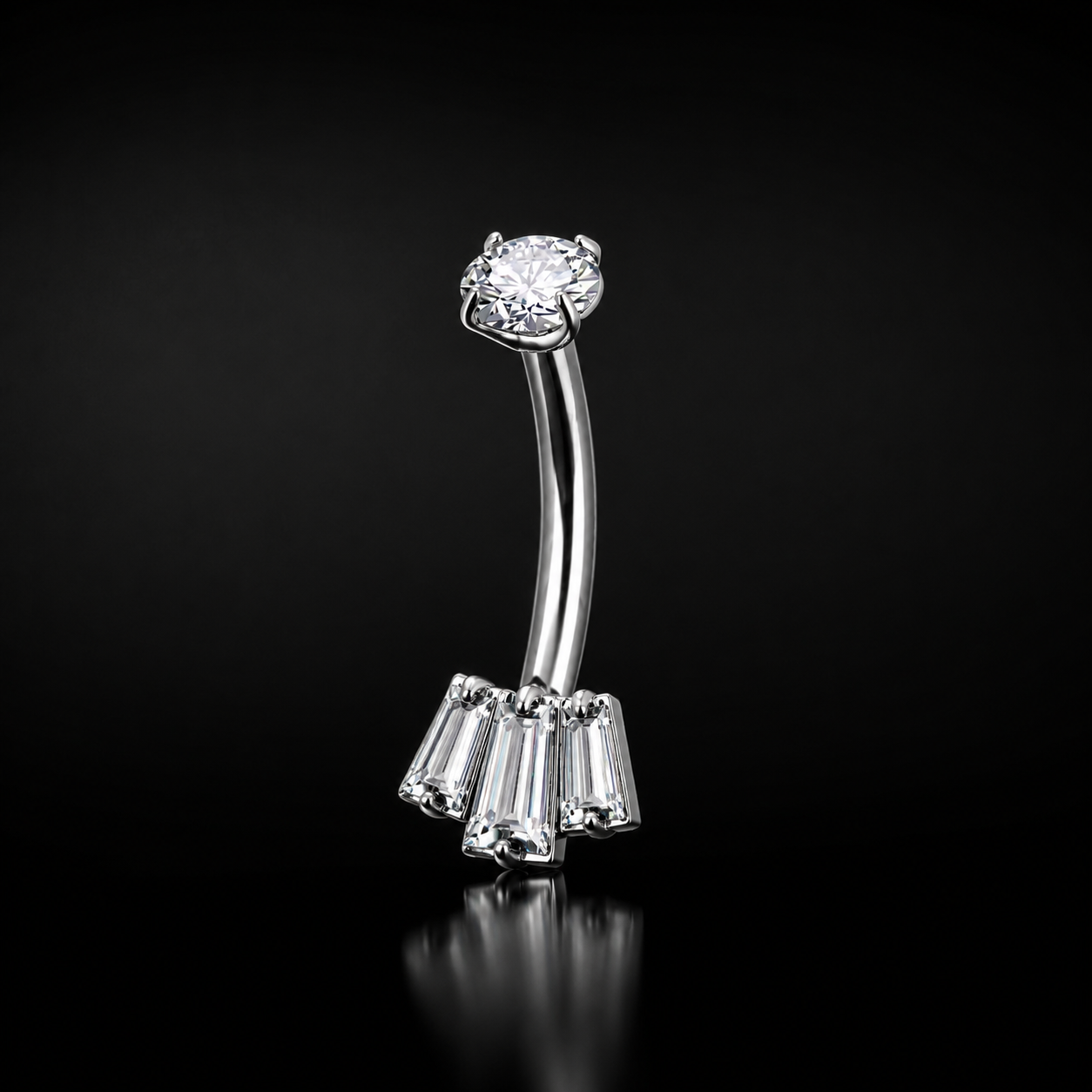 RADIANT gioiello per piercing in titanio F136 con filettatura interna