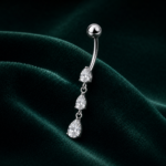 CASCADIA gioiello per piercing in titanio F136 con filettatura interna