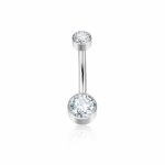 CLARUS gioiello per piercing in titanio F136 con filettatura interna